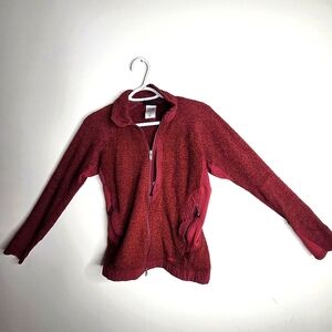 Patagonia - Women's Red Fleece Full Zip Jacket - Size XS